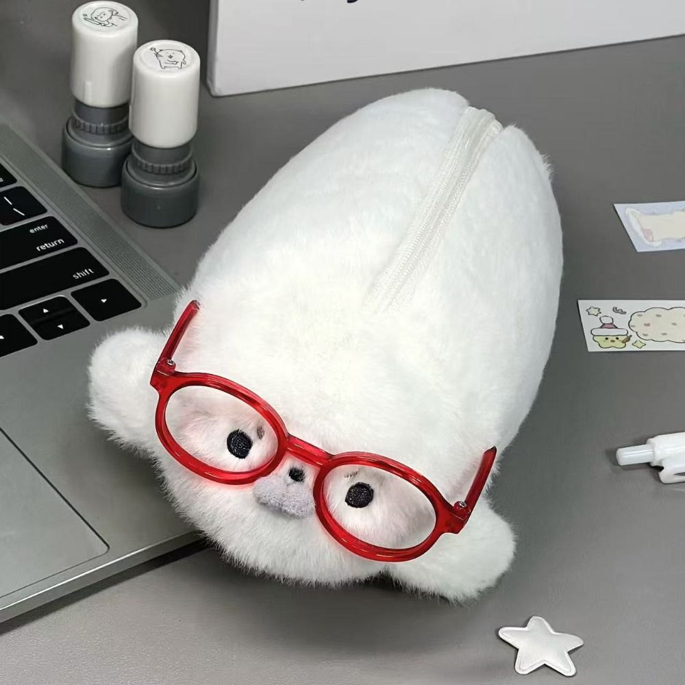 Aesthetic Large Pencil Case Pouch - 面白いシール人形ペンケース大容量高美的価値ペンバッグ収納袋学生用ペンポーチ