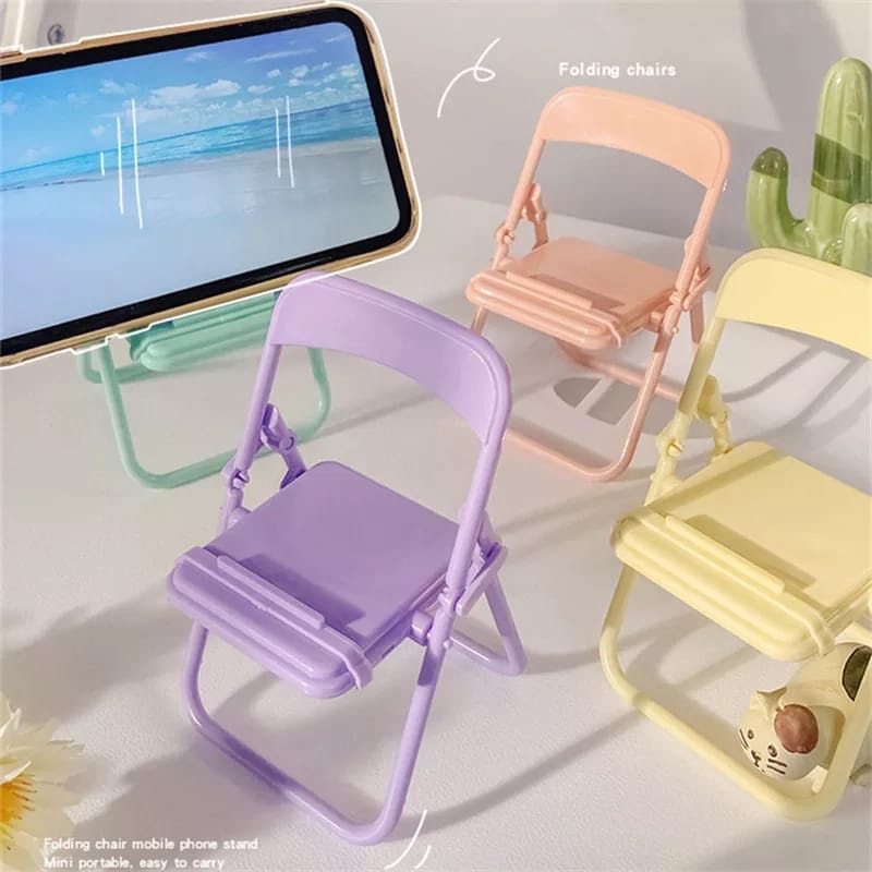 Desk Accessories - かわいい椅子型スマホスタンド、クリエイティブなデスクオーガナイザー、多機能スマホスタンド、デスクデコレーション、ホームオフィスアクセサリー
