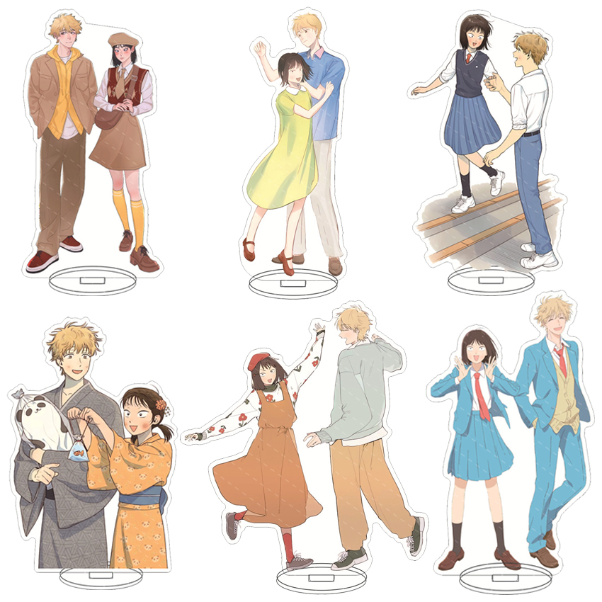 Desk Accessories - 16CM アニメアクリルスタンド ‌ スキップ・アンド・ローファー 岩倉美智美 沙間宗介