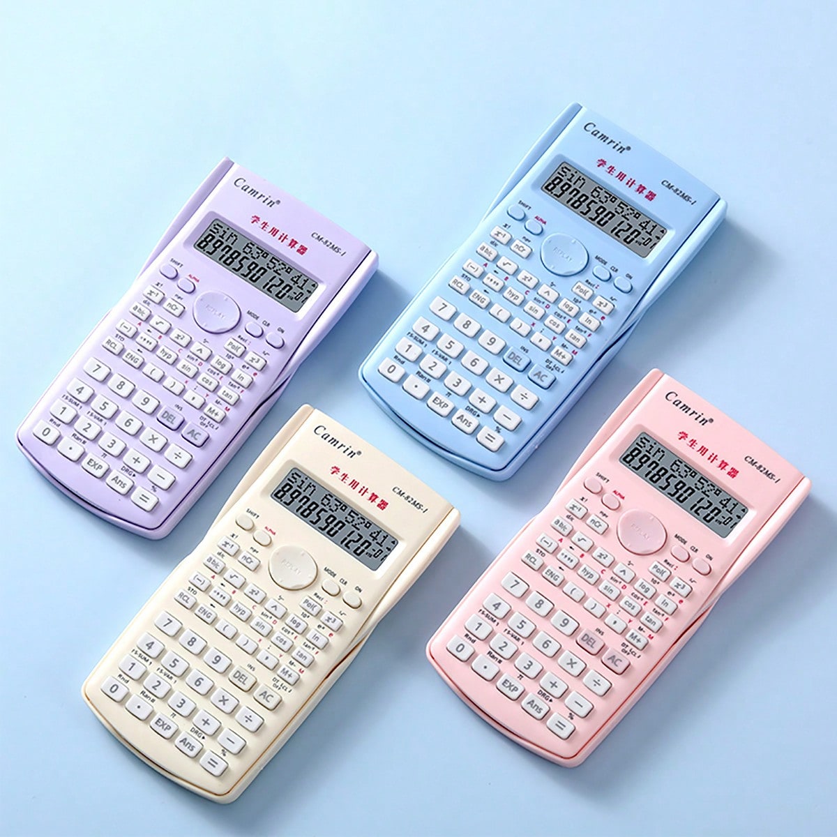 Scientific Calculator For Secondary School - tonxiyuemu 1pc カラフルな多機能科学計算機 学生向け デュアルディスプレイ試験用計算機 新学期用