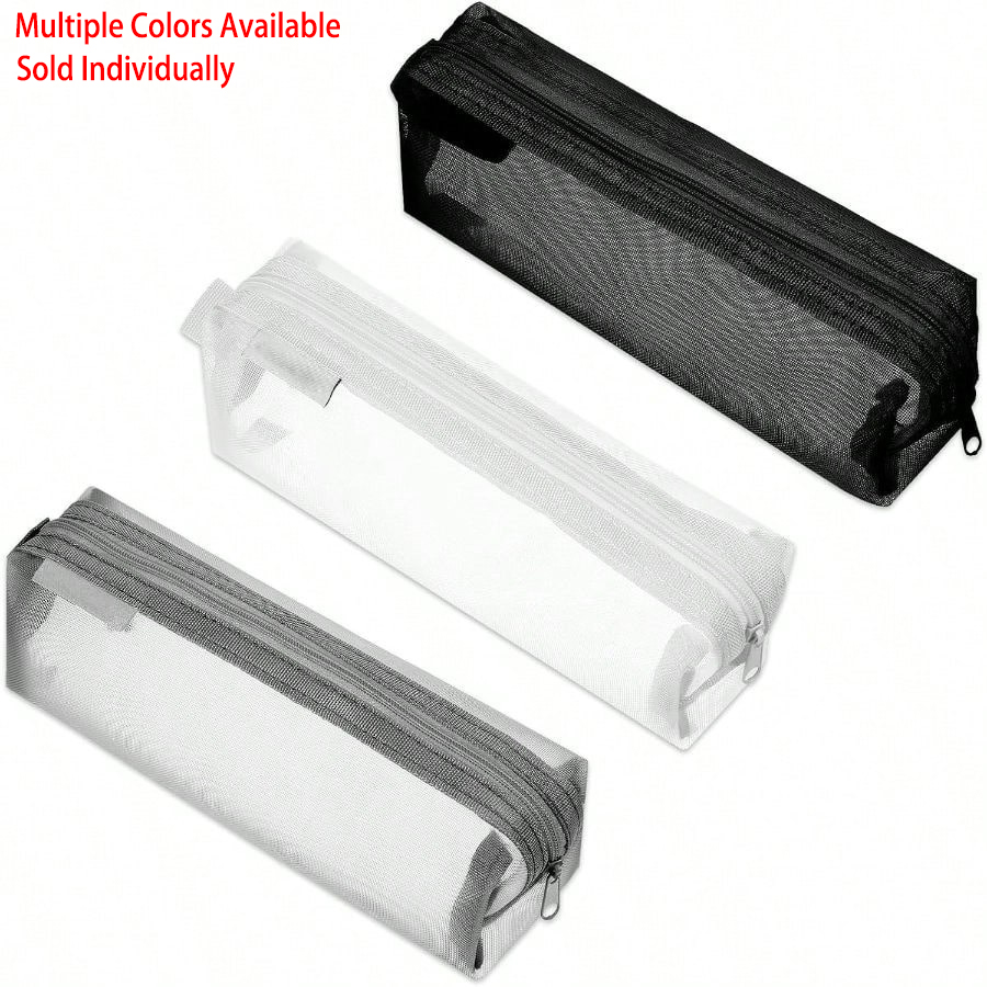 透明メッシュ試験用ペンケース ミニマリストクリアペンポーチ  - Clear Mesh Pencil Pouch For Exam のレビューと価格