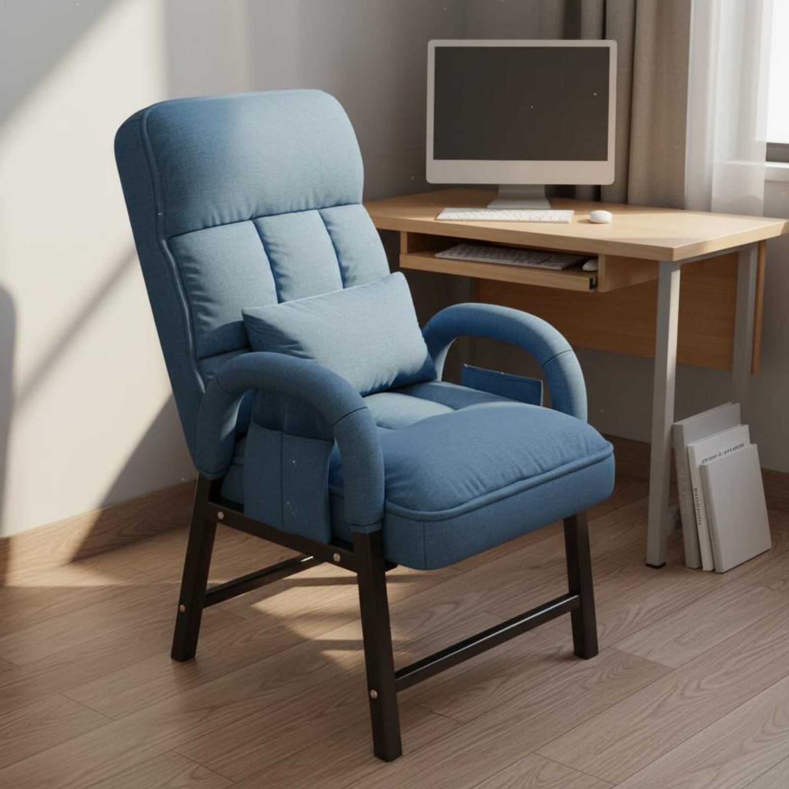 ハイバックレイジーソファチェア、調節可能な背もたれ、テキスタ - Office Furniture のレビューと価格