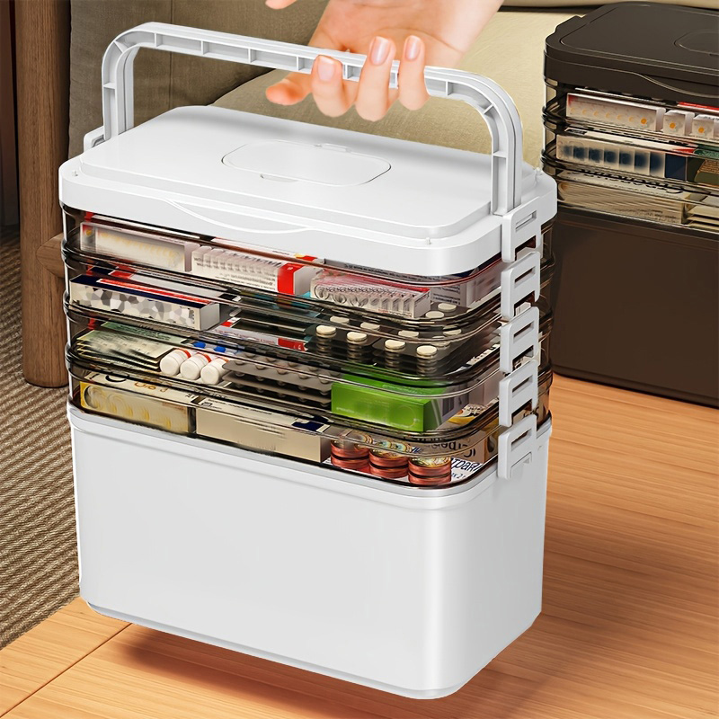 多機能多層収納ボックス、ハンドル付き、大/特大サイズ - 文 - Stationery のレビューと価格