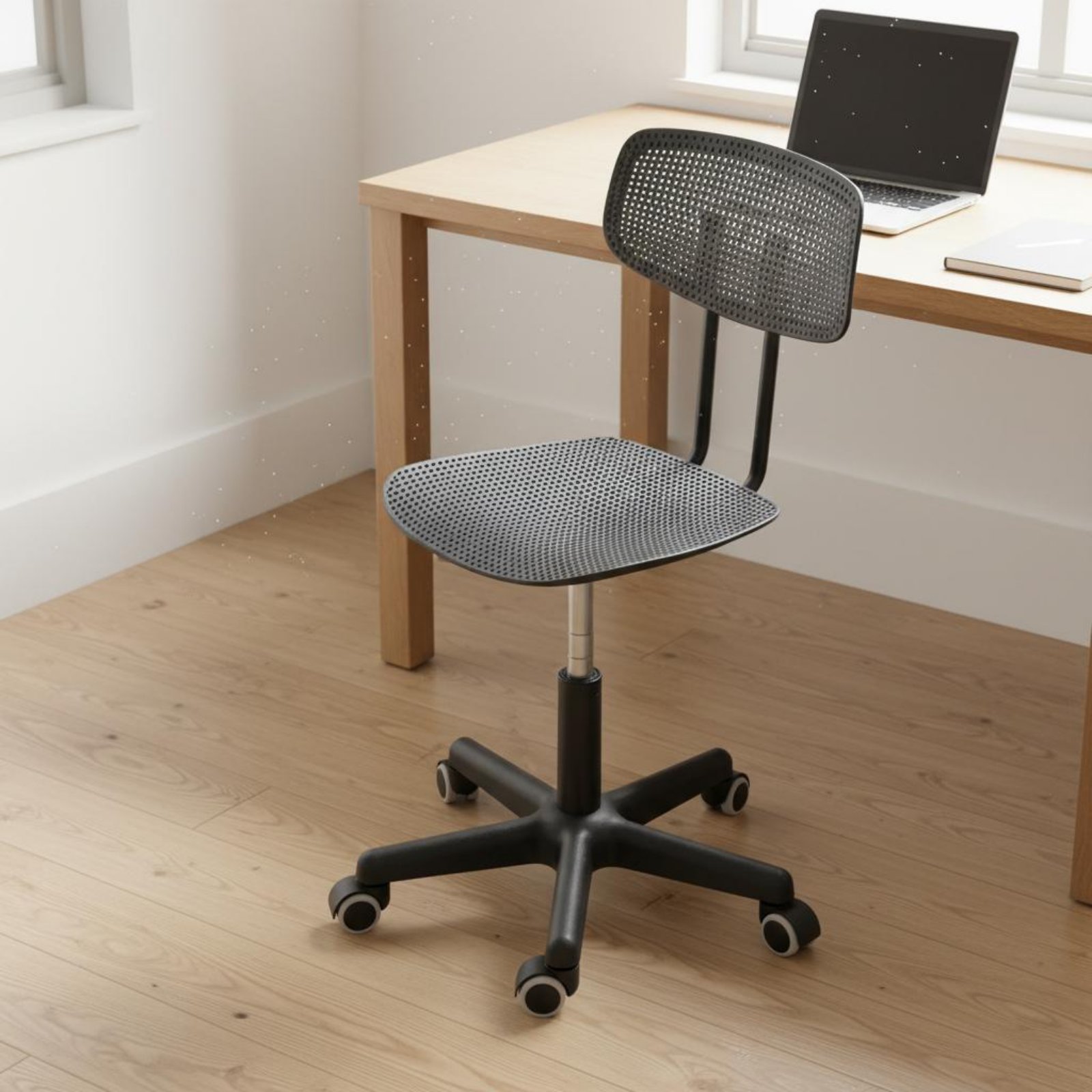 調節可能なローリングデスクチェア、通気性のあるデザイン、回転 - Office Furniture のレビューと価格