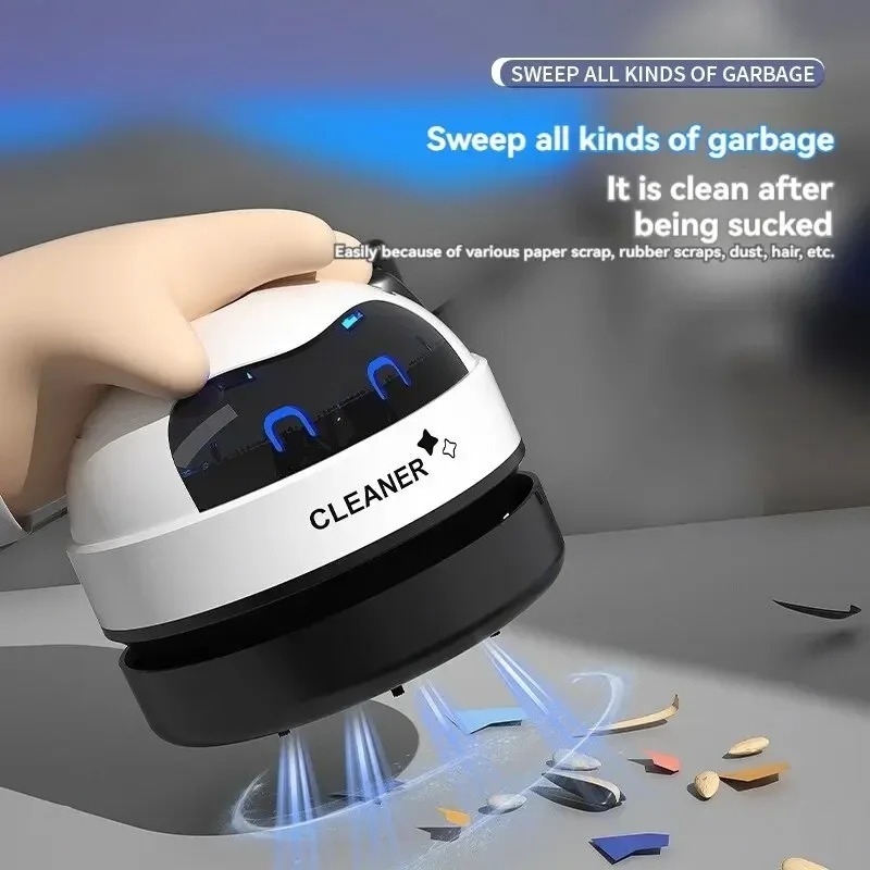 ミニワイヤレスデスクトップ掃除機、ハンドヘルドポータブルスイ - Mini Desktop Vacuum Cleaner For Eraser Dust のレビューと価格
