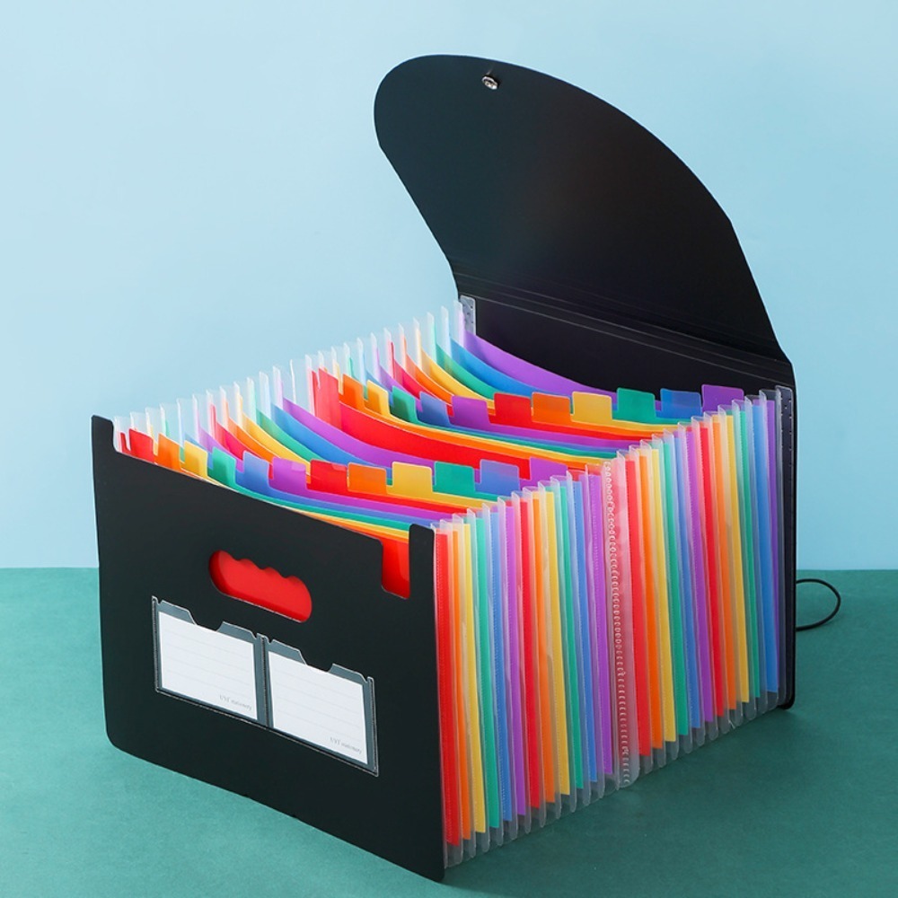 多機能13/25ポケット拡張ファイルボックス A4拡張容量ア - Expandable Accordion File Folder 13 Pockets のレビューと価格