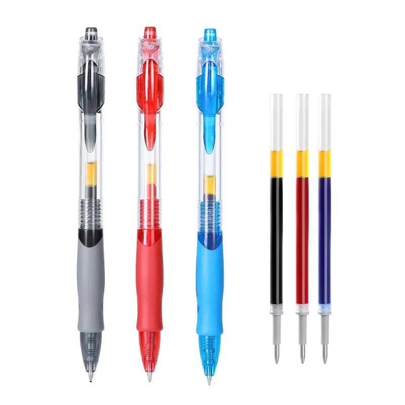 13/30本セットのリトラクタブルゲルペンセット、黒/赤/青 - School Supplies のレビューと価格