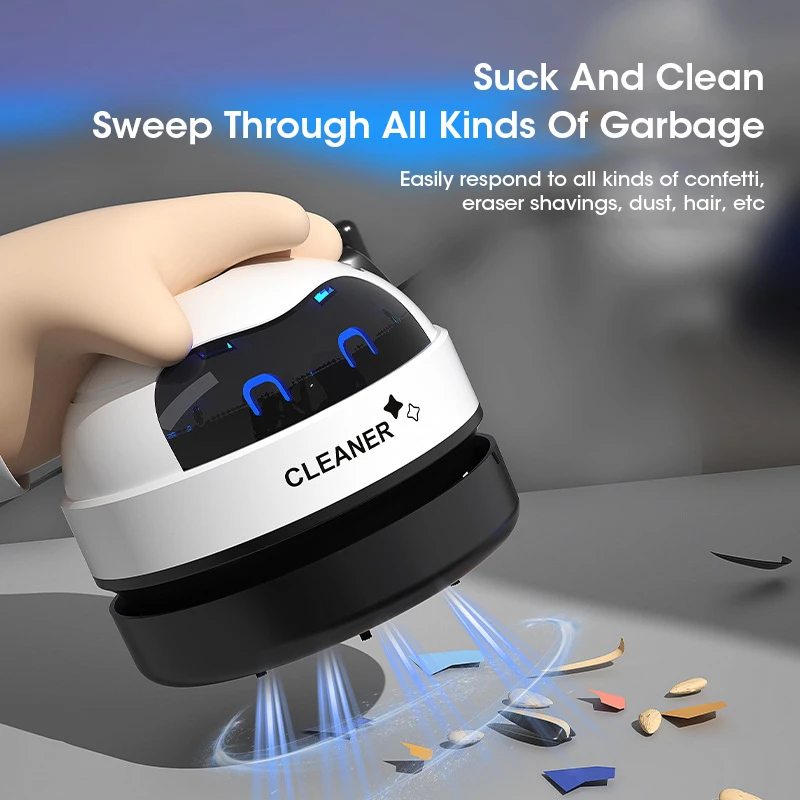 ミニUSB充電式デスクトップ掃除機、ハンドヘルド電動ダストス - Mini Desktop Vacuum Cleaner For Eraser Dust のレビューと価格