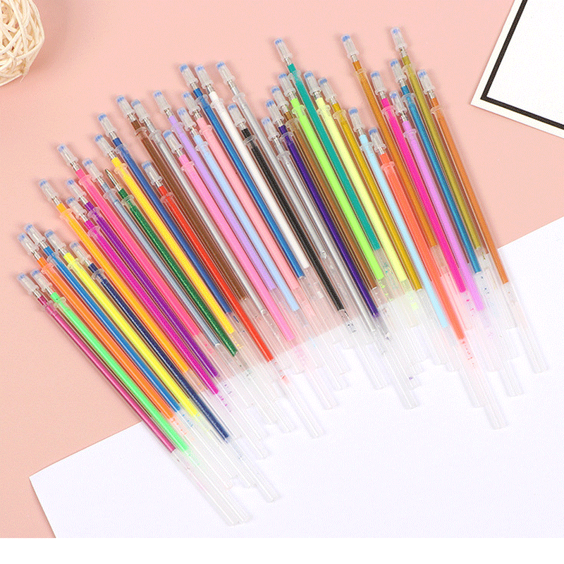 ゲルペンリフィルセット 12/100 色グリッターメタリック - Pastel Highlighter Set Double Ended のレビューと価格