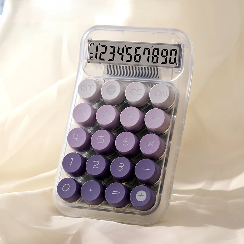 円形機械電卓 大型ディスプレイ メカニカルドットキーボード  - Scientific Calculator For Secondary School のレビューと価格