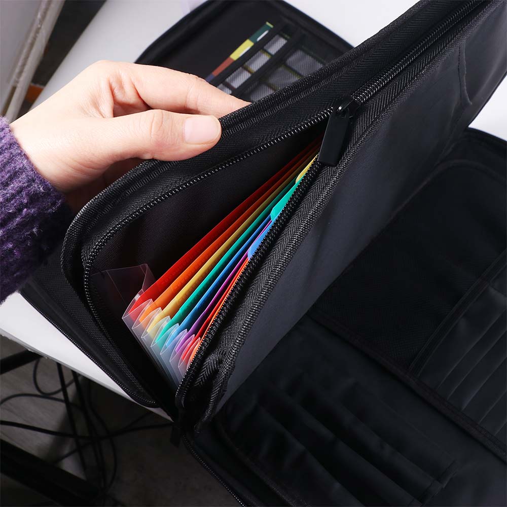 13 アコーディオンポケット耐火ドキュメントボックス大容量拡 - Expandable Accordion File Folder 13 Pockets のレビューと価格