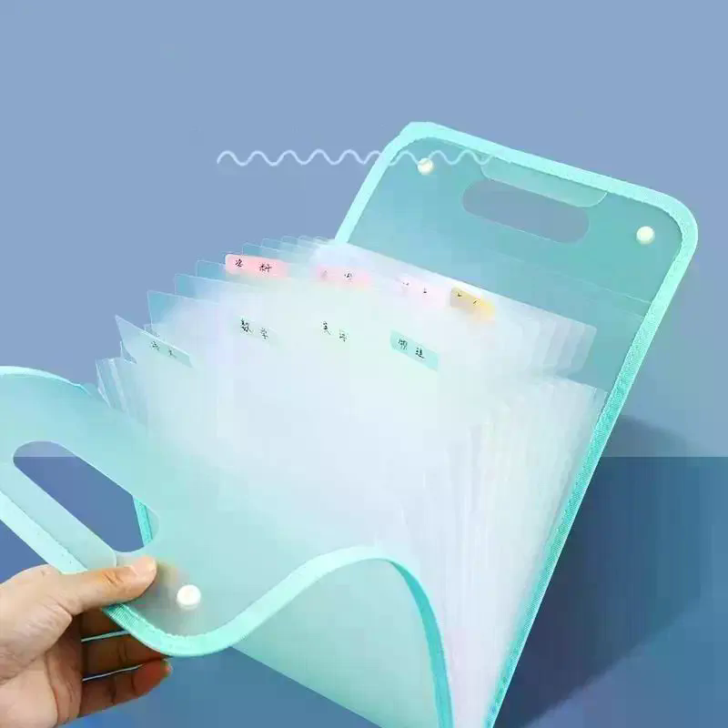 13ポケット拡張ファイルフォルダーA4 - ハンドル付きポー - Expandable Accordion File Folder 13 Pockets のレビューと価格