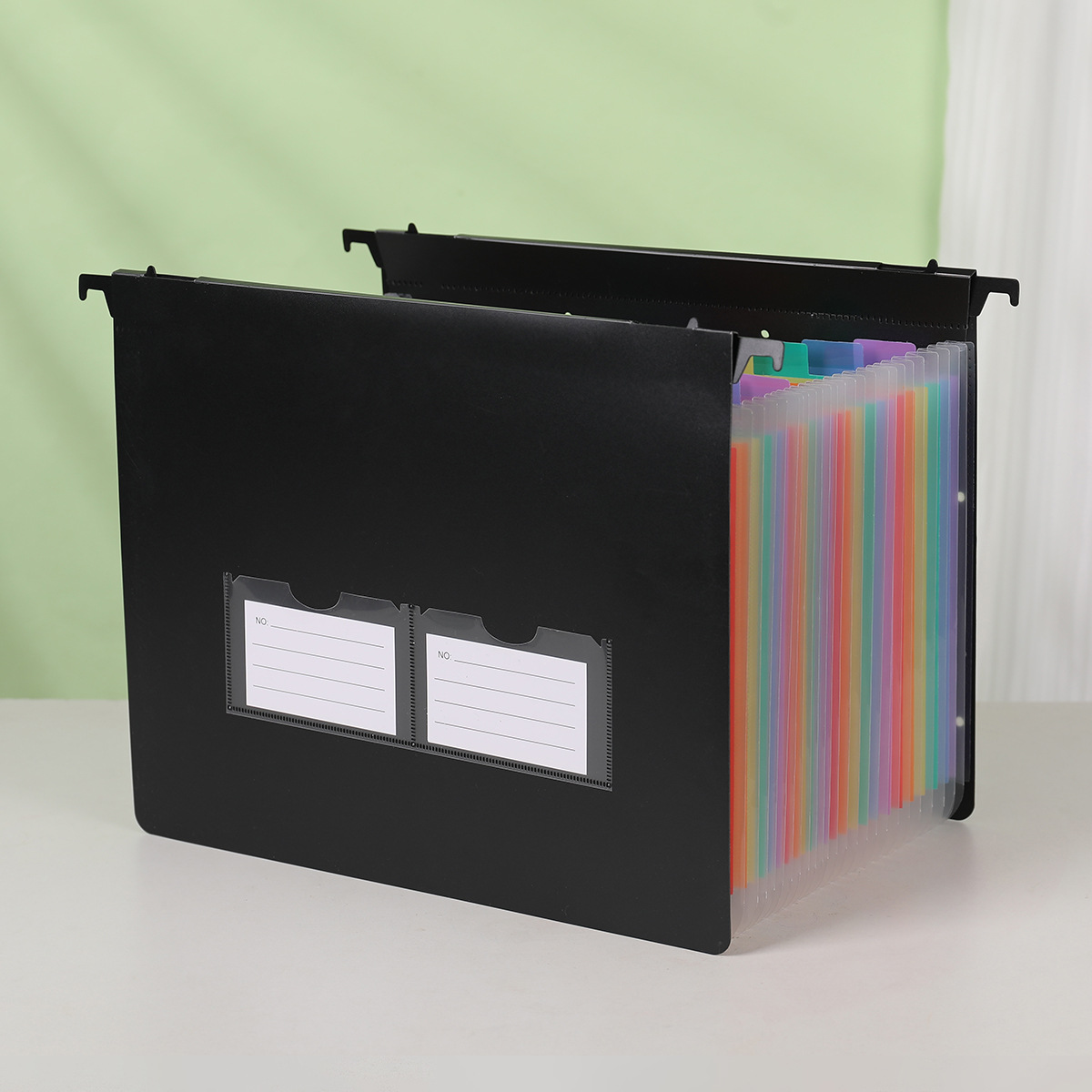 吊り下げ式アコーディオンファイルフォルダー 7/13/25ポ - Expandable Accordion File Folder 13 Pockets のレビューと価格