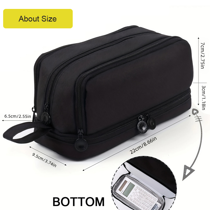 4つのコンパートメントを備えた大容量ペンケース、女の子と男の - Aesthetic Large Pencil Case Pouch のレビューと価格